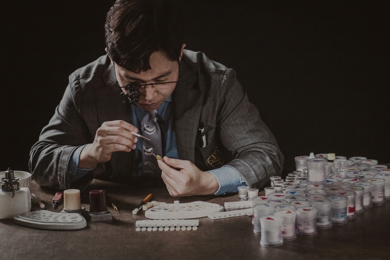 김현모 원장 블랙필름 작업 장면